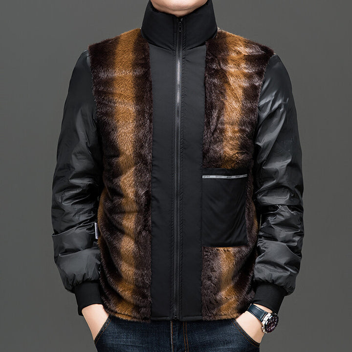 Waterproof transition jacket for men with practical inner lining Lune London