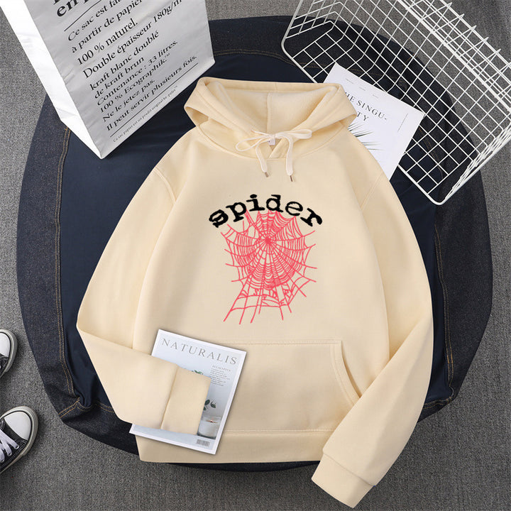 Women's hoodie with creative spider motif Lune London