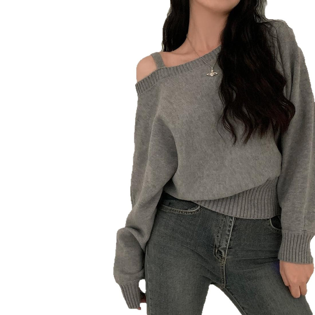 Pull à la mode pour femmes avec design d'épaule et coupe décontractée Chic & Stil
