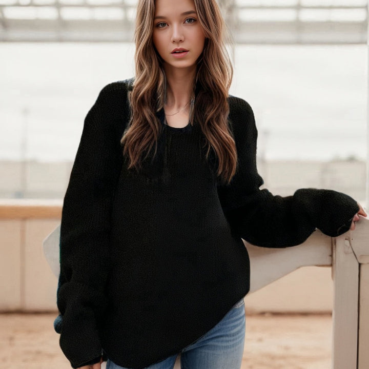 Oversized casual sweater for women in soft knit Lune London