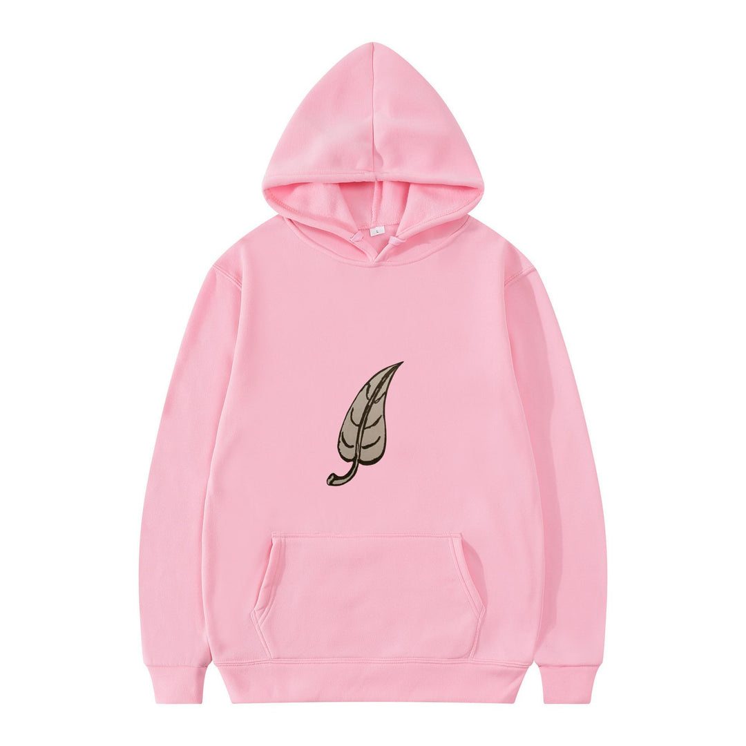 Women's hoodie with original leaf print Chic & Stil