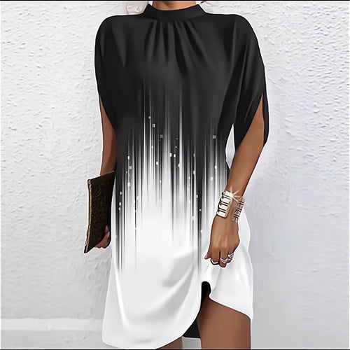 Chic asymmetrical shift dress for women Lune London