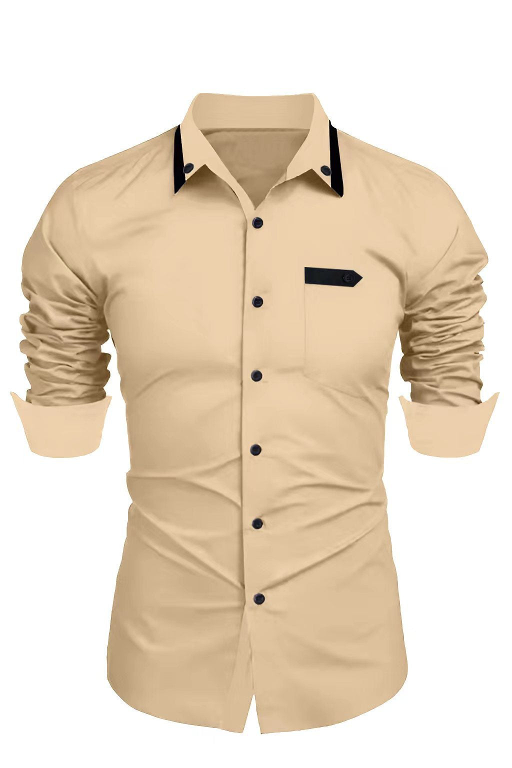 Elegant long sleeve shirt for men with button closure Chic und Stil