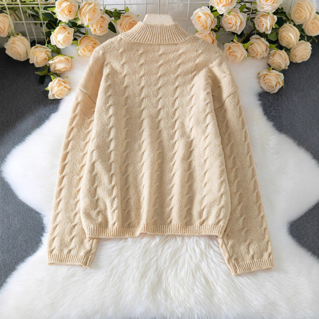 Ladies Chunky Knit Sweater Lune London