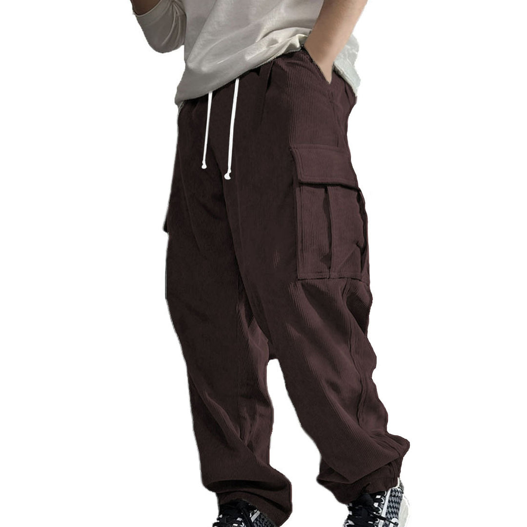 Men's Casual Cargo Pants with Soft Cord Material Lune London