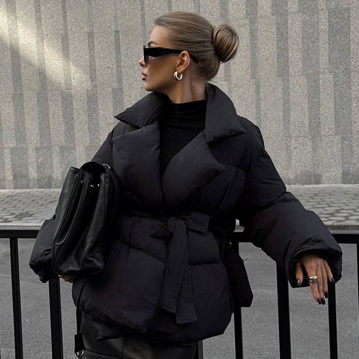 Women Trendy Wrapped Coat Lune London