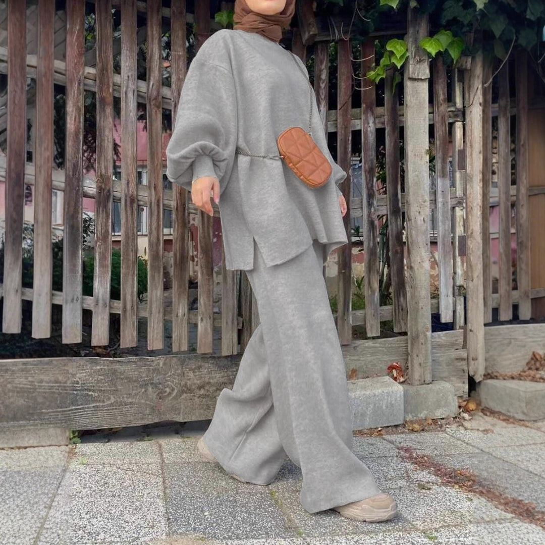 Ensemble femme composé d'un haut ample et de pantalons confortables Chic & Stil