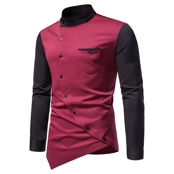 Men's long sleeve shirt with modern fit and contrasting accents Lune London