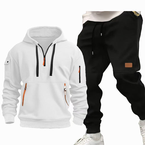 Lune London Functional Hooded Sweatshirt and Jogging Pants Set for Men