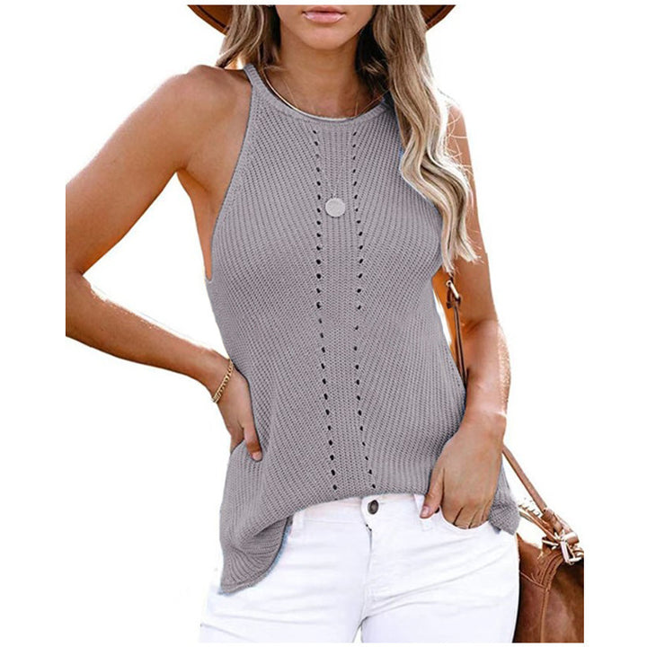 Ladies Knitted Sleeveless Top Lune London