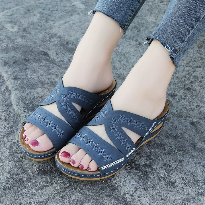 Slip-on sandals enhancing comfort for women Lune London