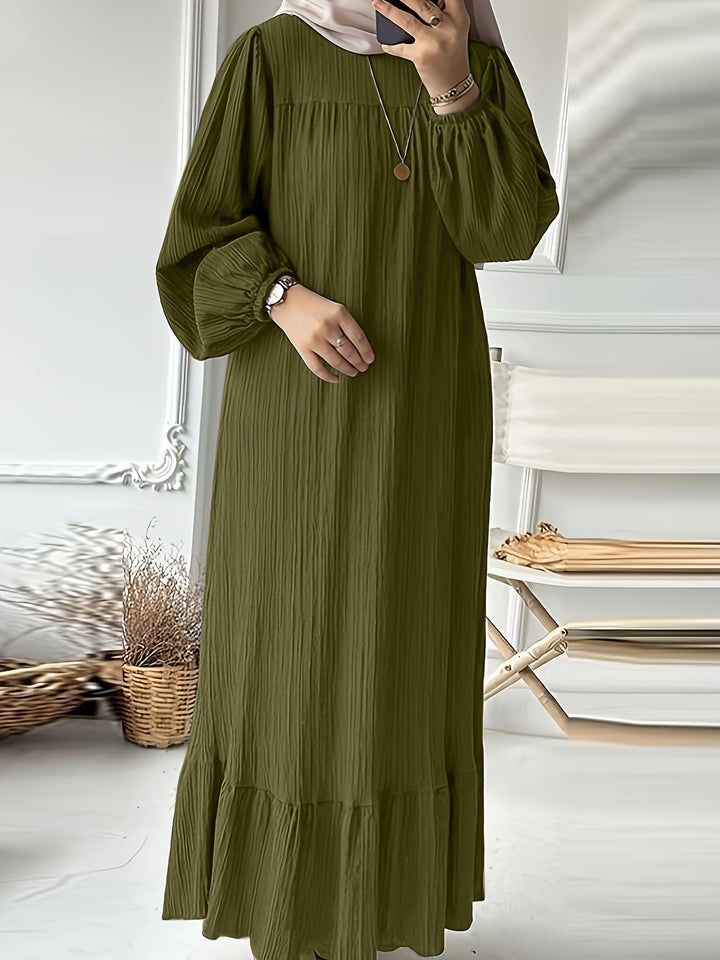Maxi dress for ladies in lightweight cotton blend Lune London
