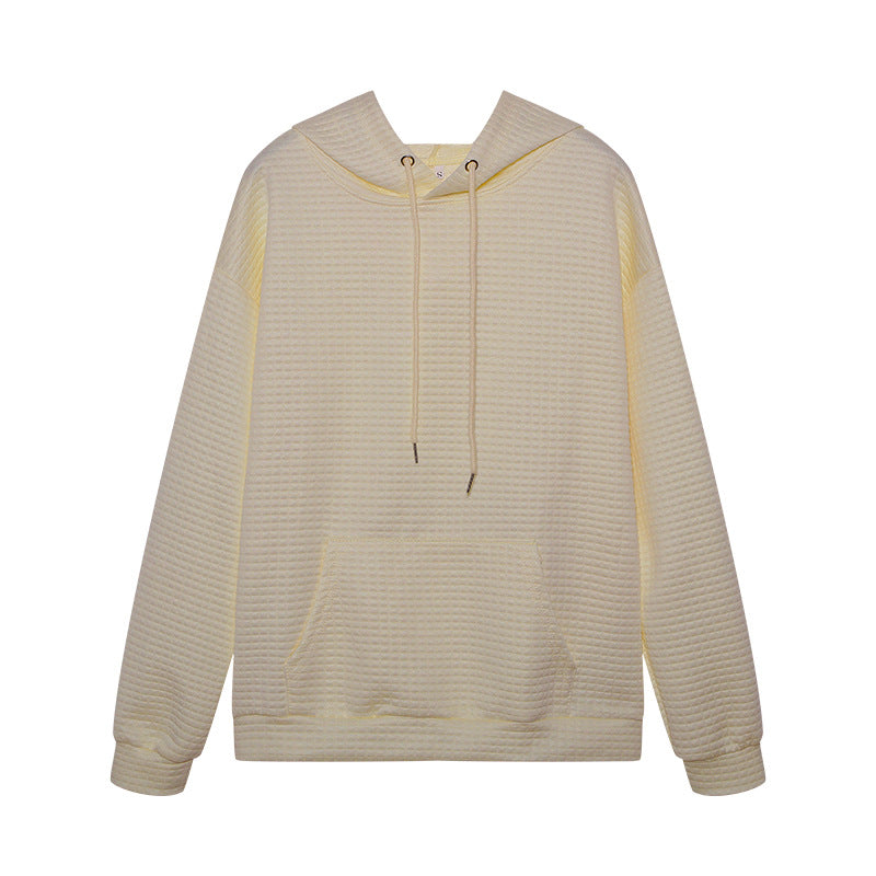 Ladies stylish hoodie with textured fabric Lune London