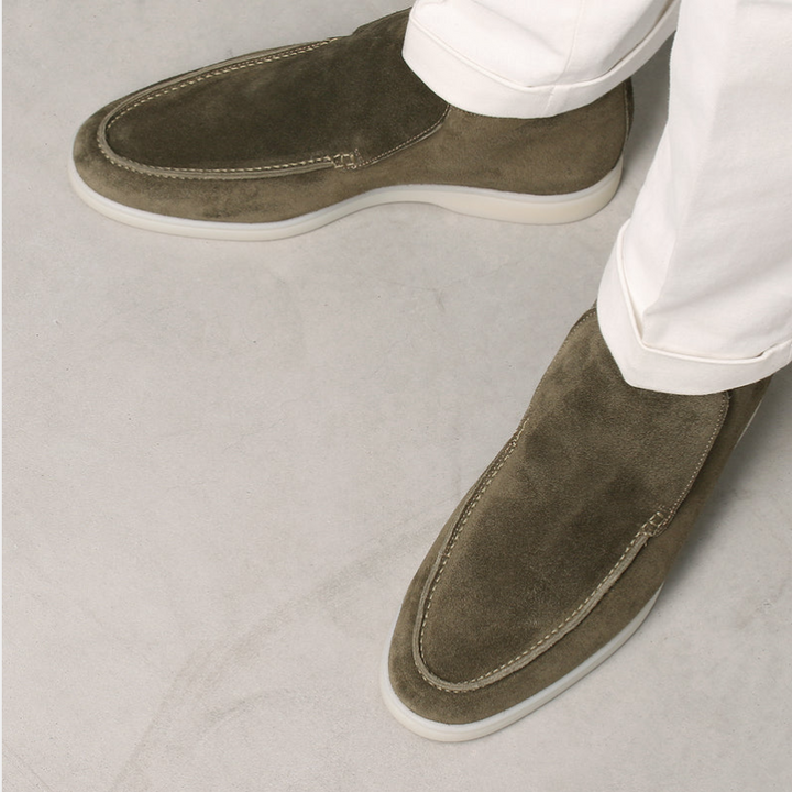 Lune London | Calf suede moccasin