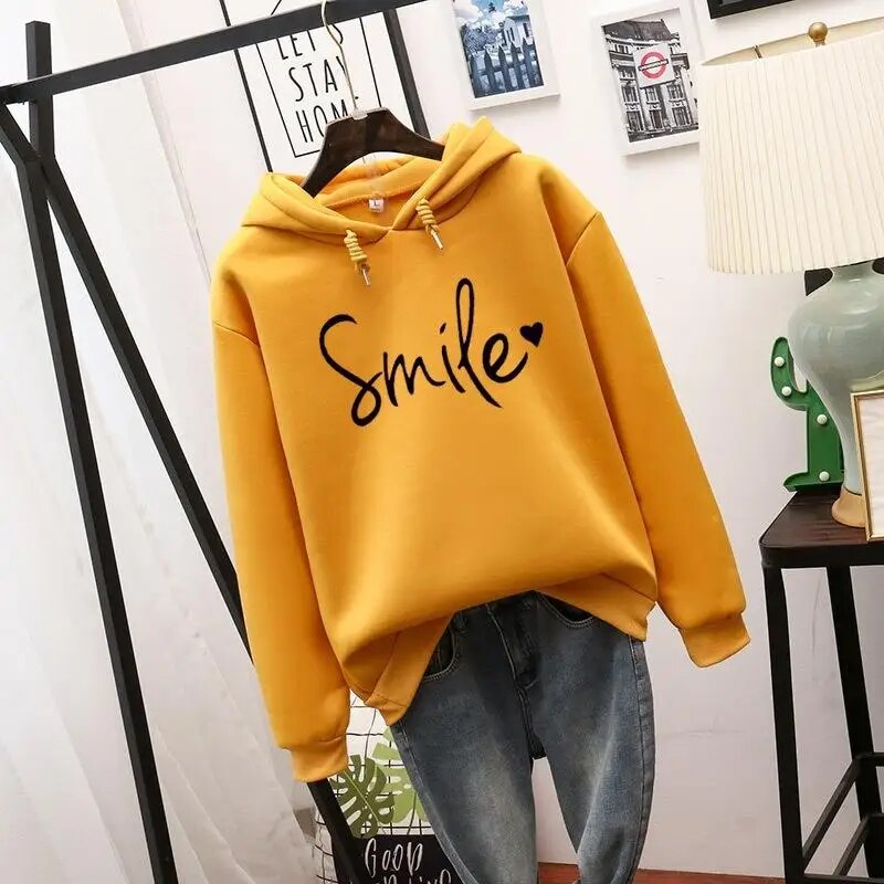Lune London | Casual Cut Smile Hoodie for Women