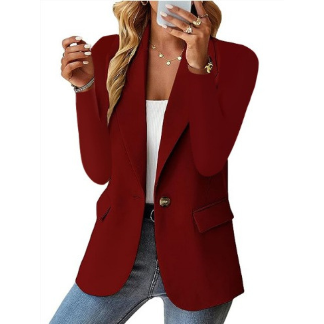Lune London | Elegant Blazer with Single-Button Closure and Tailored Fit for Women