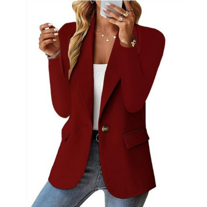 Lune London | Elegant Blazer with Single-Button Closure and Tailored Fit for Women