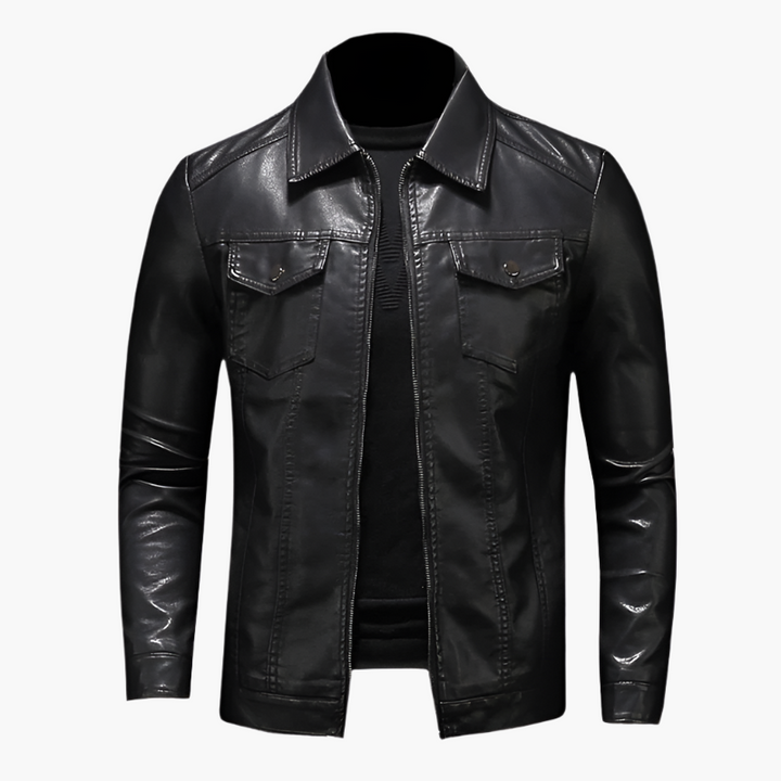 Lune London | Faux leather jacket in classic streetwear style - Elegant transitional jacket for everyday life and leisure