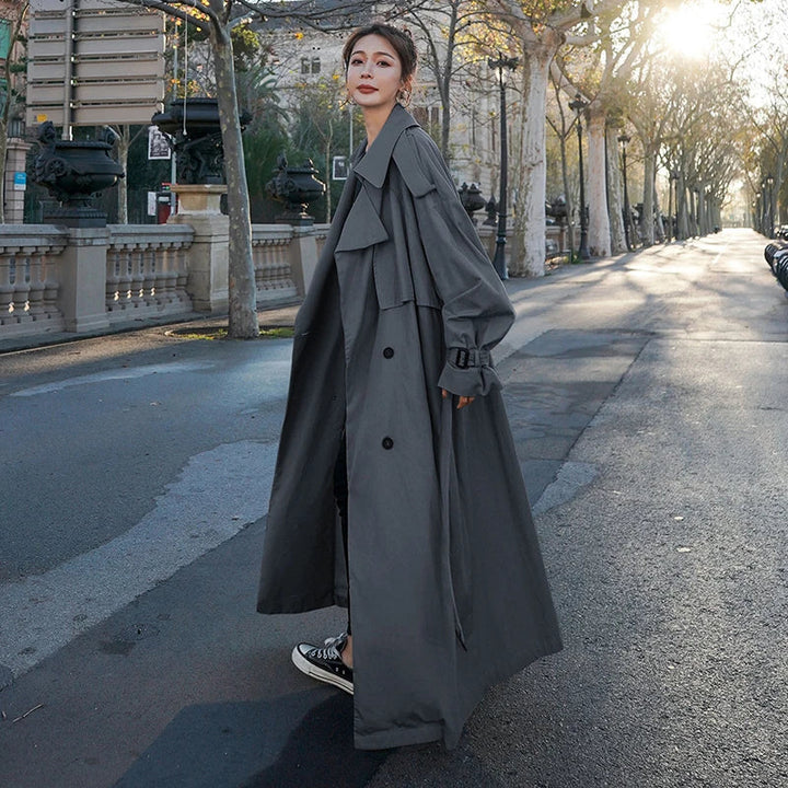 Lune London | Manteau trench dames - Design classique à double boutonnage