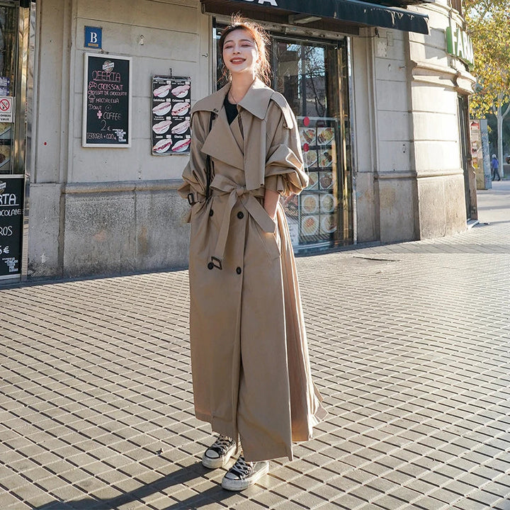 Lune London | Manteau trench dames - Design classique à double boutonnage