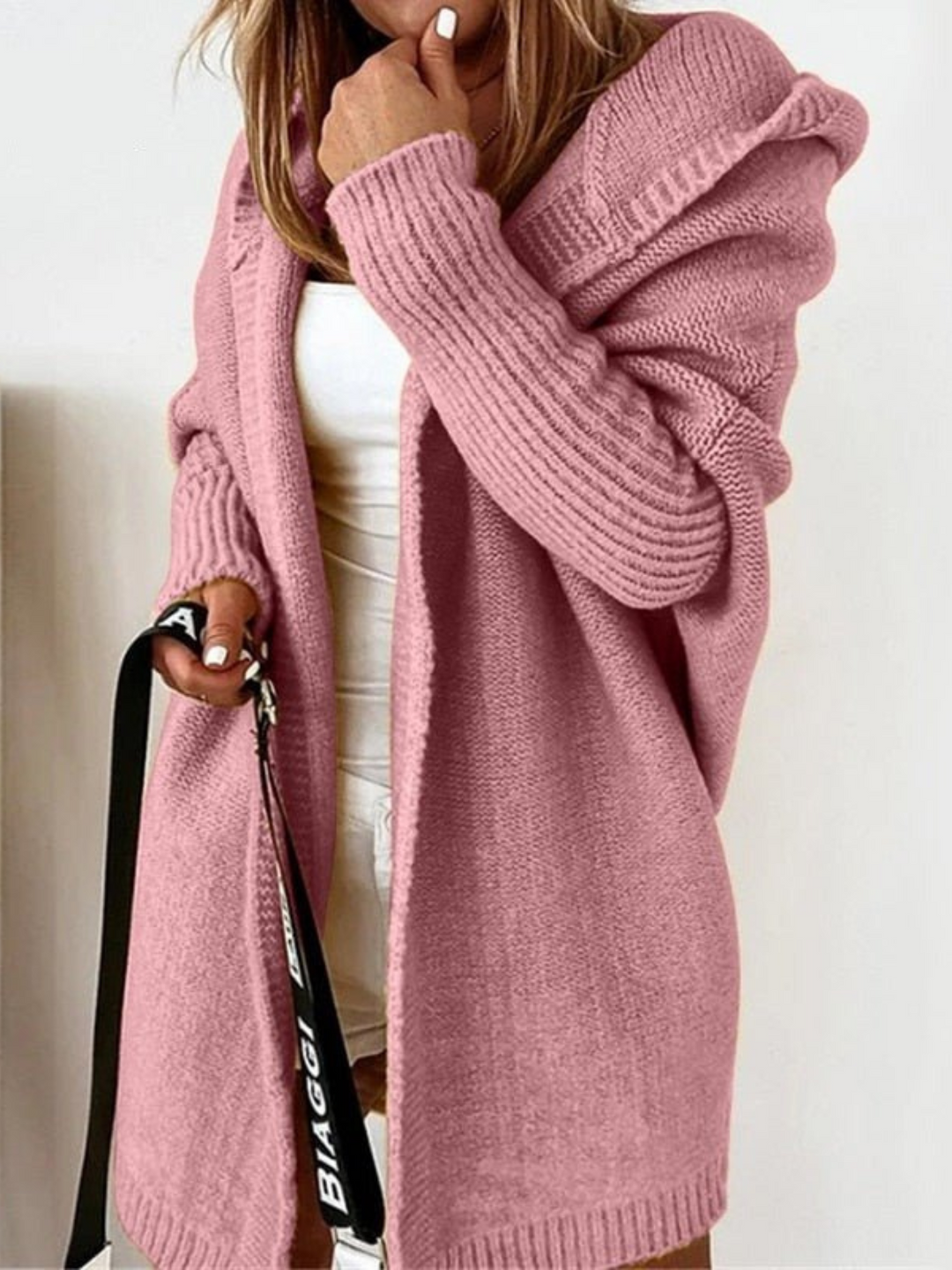 Lune London | Oversized Hooded Cardigan for Women - Long
