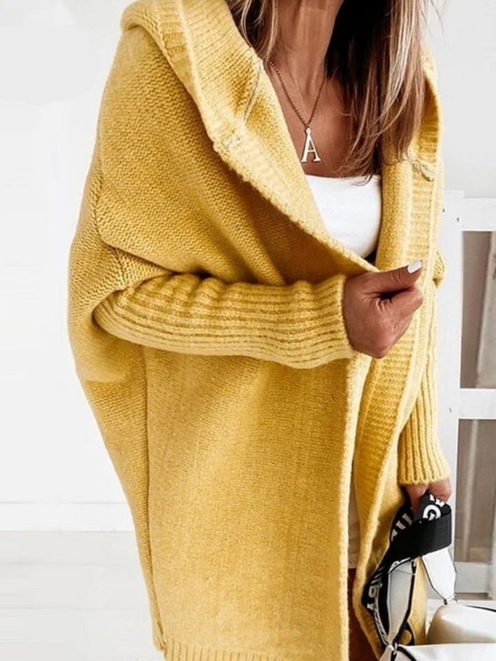 Lune London | Oversized Hooded Cardigan for Women - Long