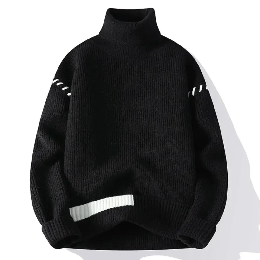 Lune London | Oversized knit sweater for men and women with patchwork design - Winter