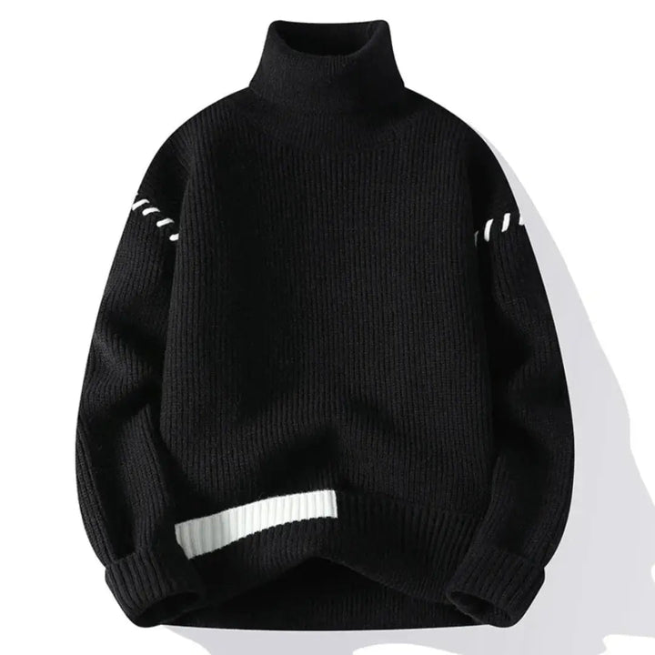 Lune London | Oversized knit sweater for men and women with patchwork design - Winter