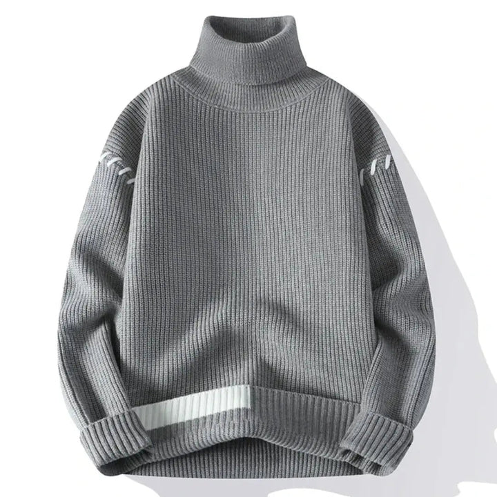 Lune London | Oversized knit sweater for men and women with patchwork design - Winter