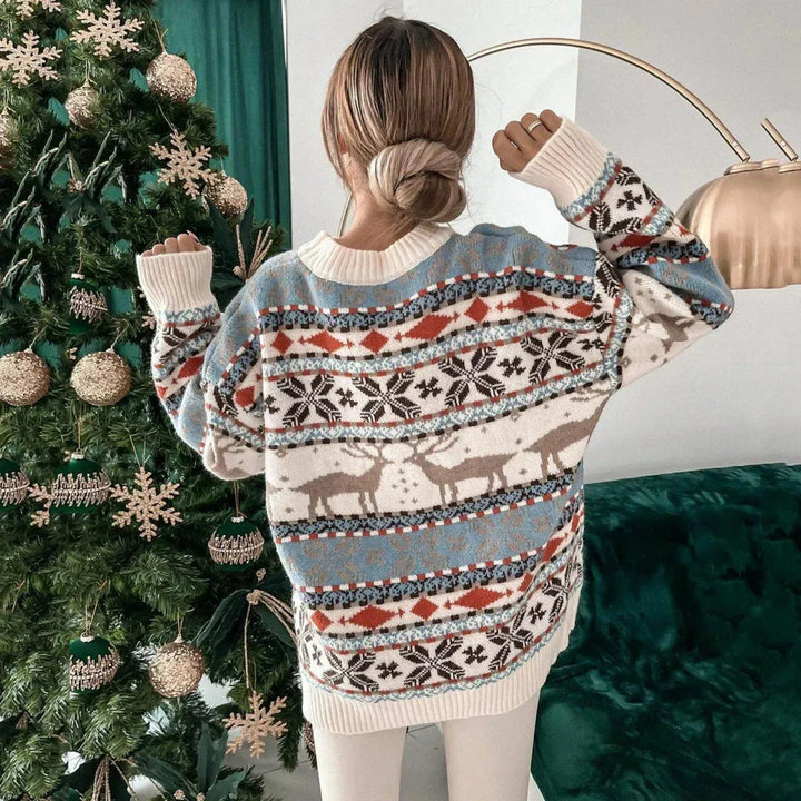 Lune London | Women's reindeer sweater - Women's faux Christmas sweater