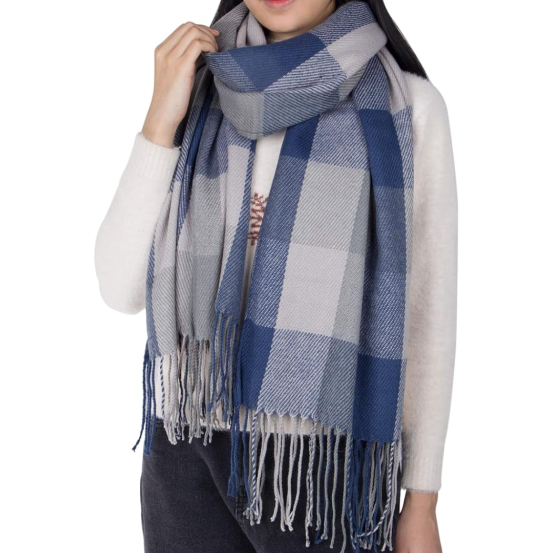 Lune London | Oversized Scarf for Men & Women - Classic Check Pattern