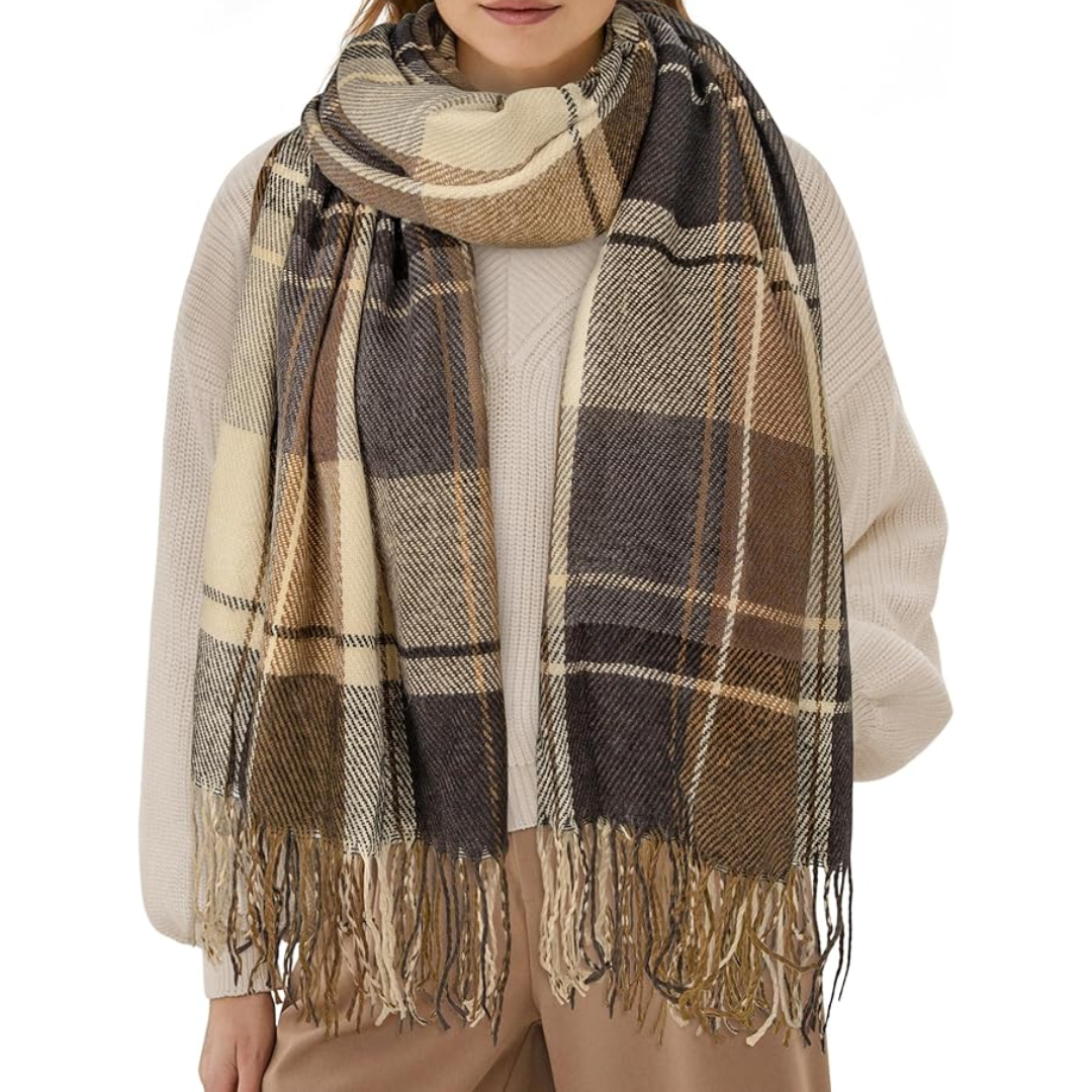 Lune London | Oversized Scarf for Men & Women - Classic Check Pattern