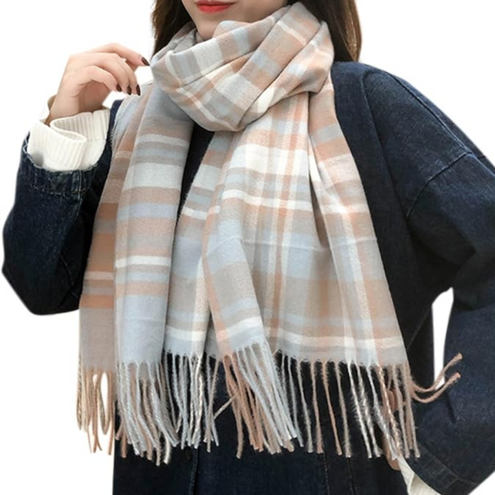 Lune London | Oversized Scarf for Men & Women - Classic Check Pattern