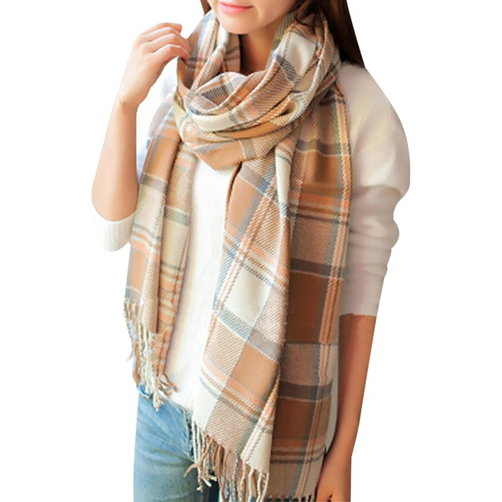 Lune London | Oversized Scarf for Men & Women - Classic Check Pattern