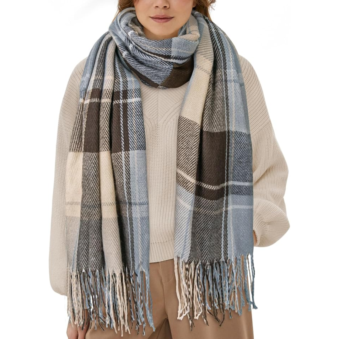 Lune London | Oversized Scarf for Men & Women - Classic Check Pattern