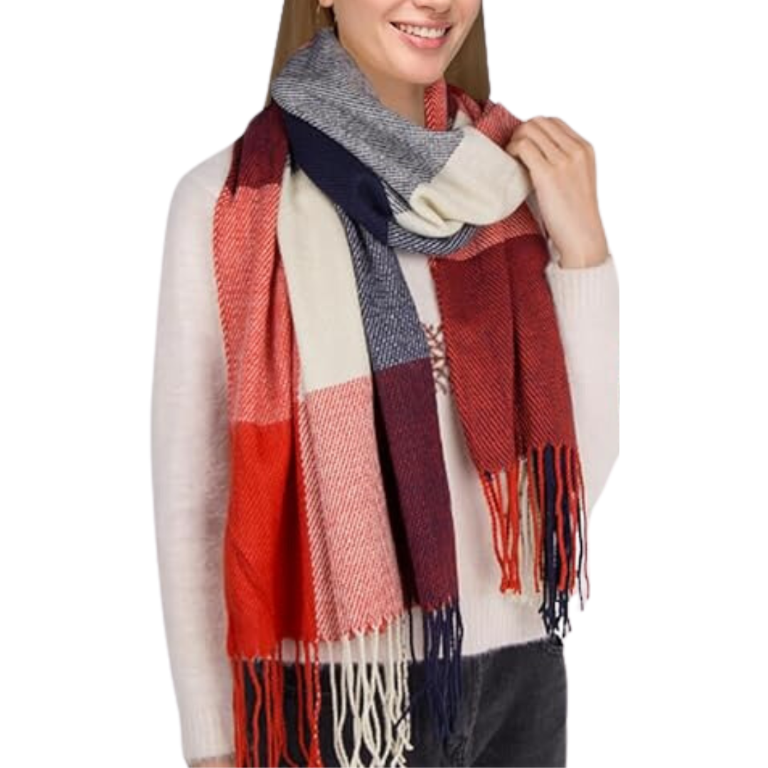 Lune London | Oversized Scarf for Men & Women - Classic Check Pattern