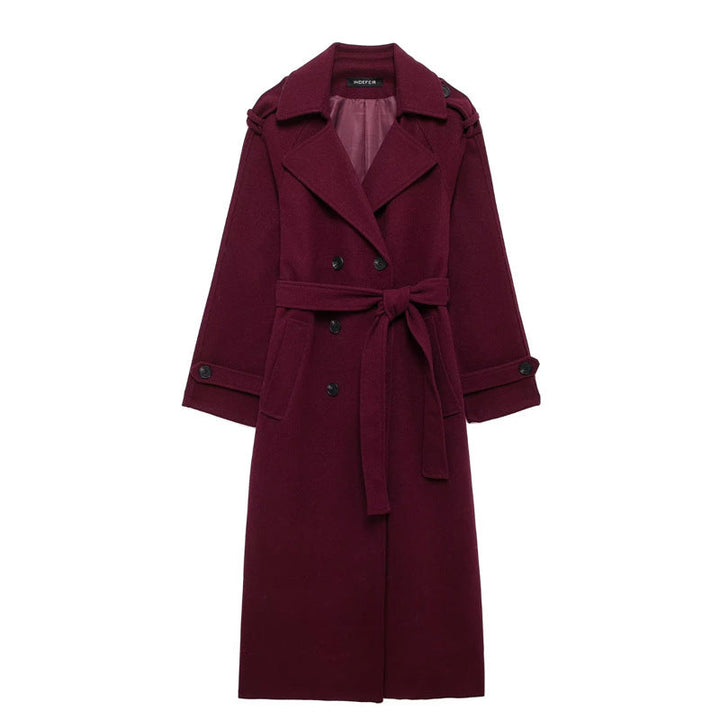 Lune London | Elegant Burgundy Coat