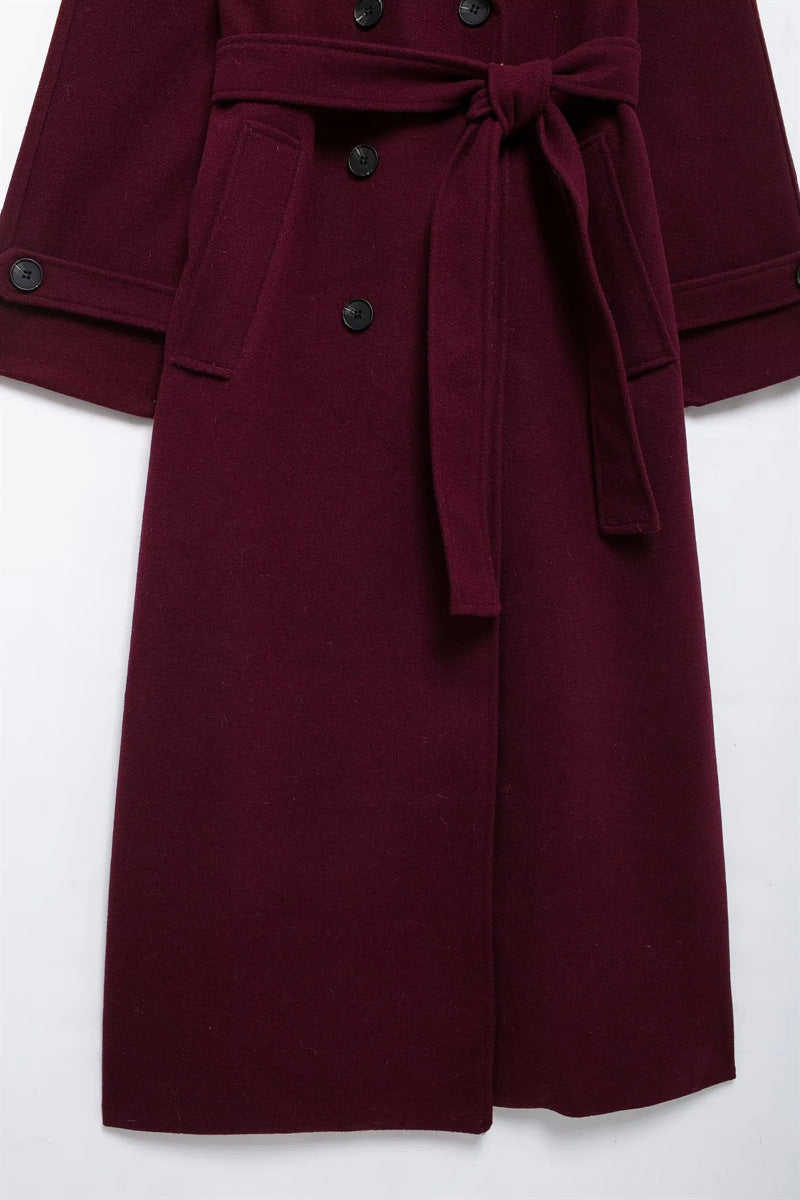 Lune London | Elegant Burgundy Coat