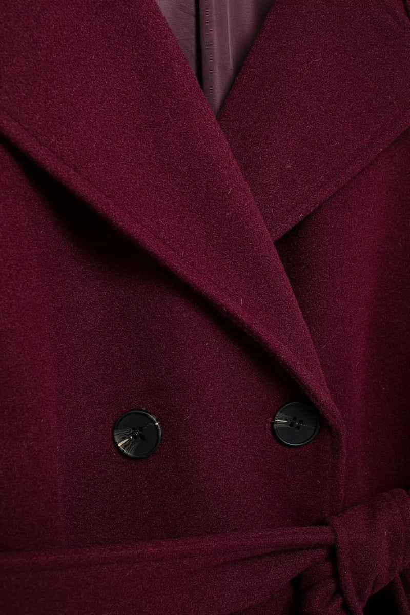 Lune London | Elegant Burgundy Coat
