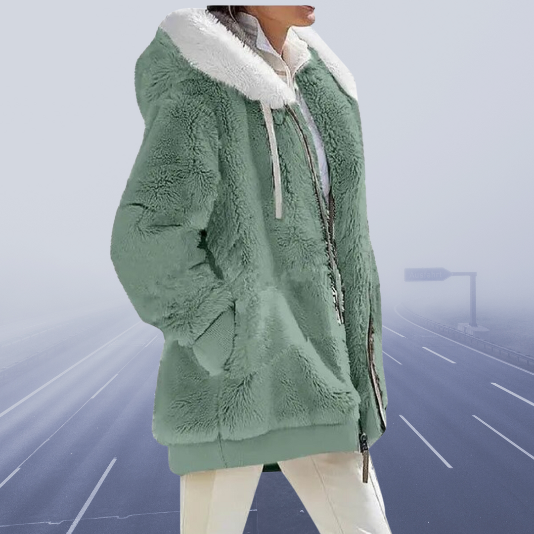 Lune London | Oversized Teddy Jacket for Women Cozy and Warm Winter Coat