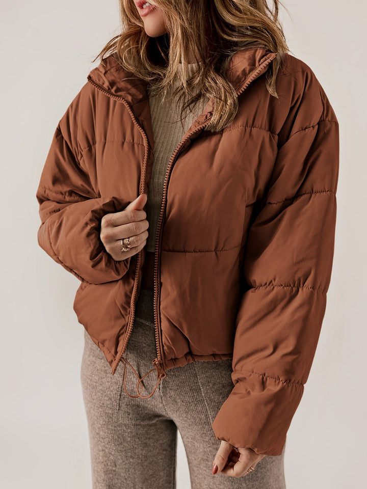 Lune London | Women's quilted jacket with zipper - Casual everyday jacket for her