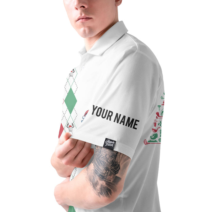 Lune London | Personalized Christmas gift for male golfer polo