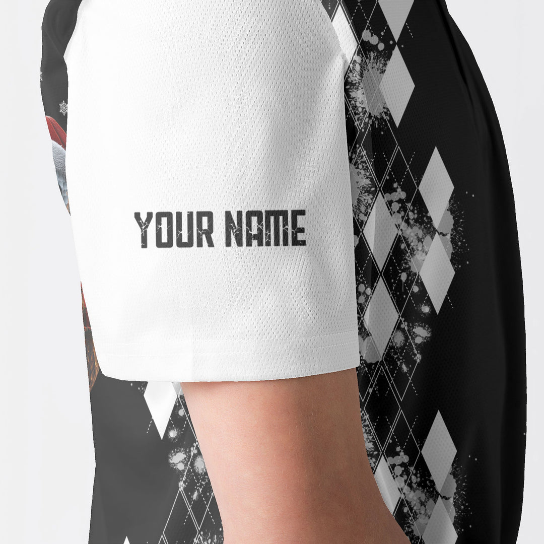 Lune London | Custom snowman golfer polo shirt for men