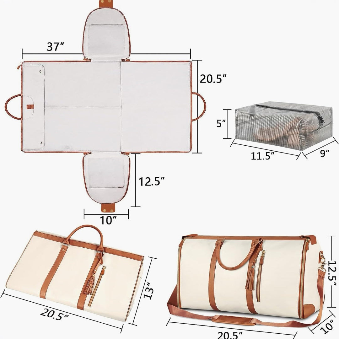 Lune London | Practical Foldable Garment Bag for Travel - Compact and Practical