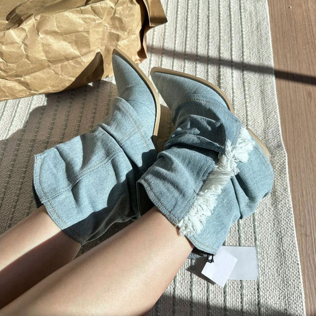 Lune London | Stylish Denim Boots