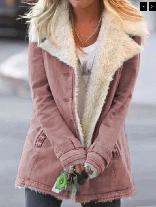 Lune London | Veste à revers - Parka pour femmes, manteau d'hiver pour l'automne et l'hiver