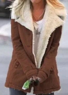 Lune London | Veste à revers - Parka pour femmes, manteau d'hiver pour l'automne et l'hiver