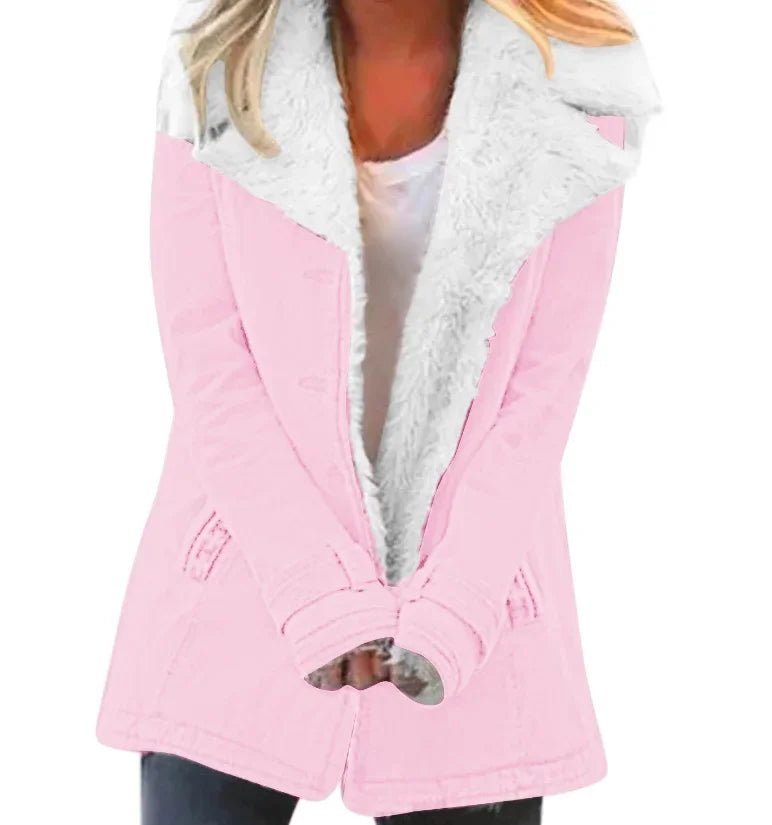 Lune London | Veste à revers - Parka pour femmes, manteau d'hiver pour l'automne et l'hiver