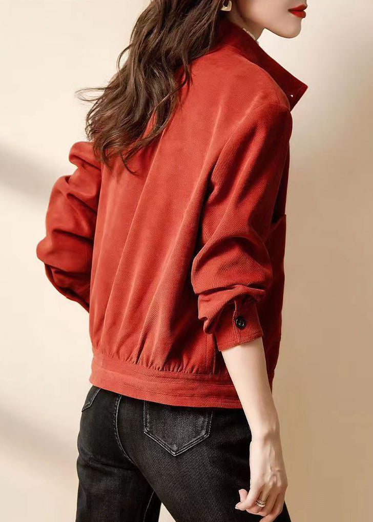 Chic und Stil | Size Cotton patchwork coats with red buttons and pockets Long sleeves