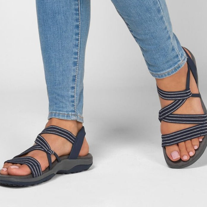 Lune London | Orthopedic Comfortable Strap Sandals in Plus Size for Leisure Strap Sandals with Soft Sole for Summer for Women